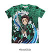 Camisa Exclusiva Tanjiro Kamado Mangá - Water Breathing V.2