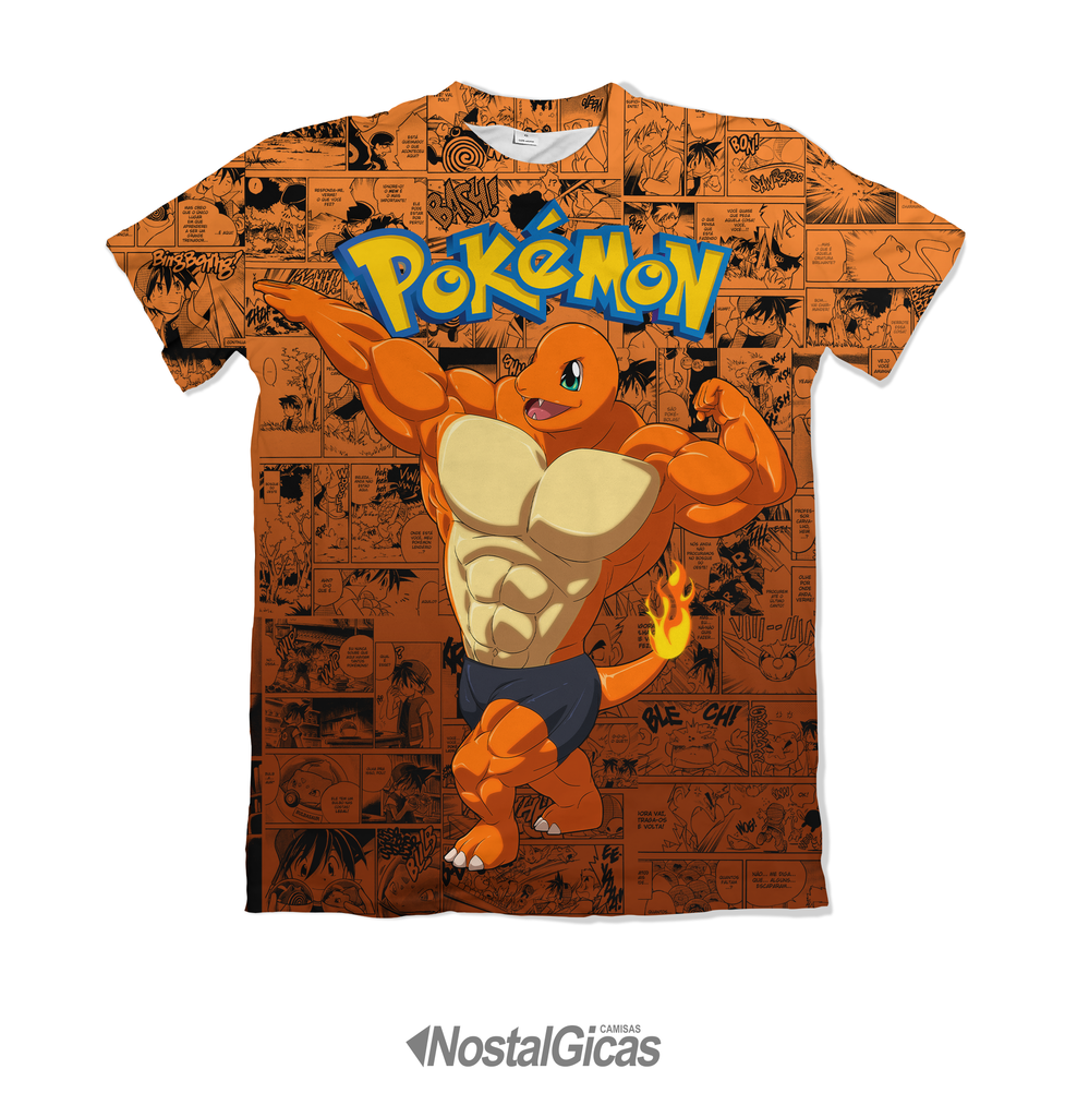 Camiseta charmander hot sale