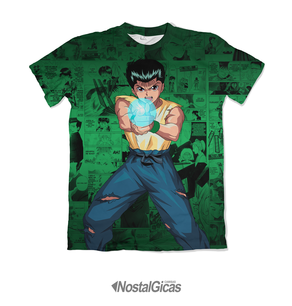 Camisa Animes Tv Manchete Seiya, Yusuke, Shurrato.