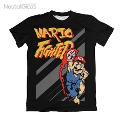 Camisa Super Mario - Black Edition - Mario Fighter