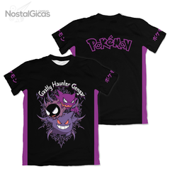 Camisa Gastly Haunter Gengar - Pokémon - Black Edition