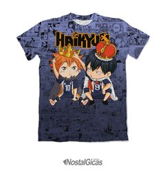 Camisa Exclusiva Hinata e Kageyama Chibi Kings Mangá - Haikyuu