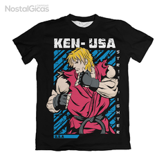 Camisa Street Fighter - Black Edition - Ken