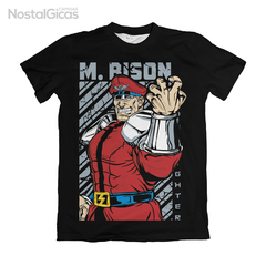 Camisa Street Fighter - Black Edition - M. Bison