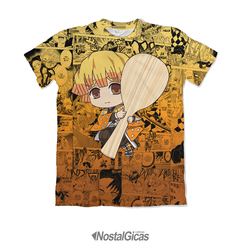 Camisa Exclusiva Zenitsu Agatsuma Chibi Mangá