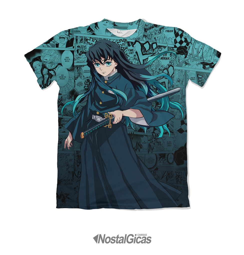 Camisa Exclusiva Muichiro Tokito Mangá - Demon Slayer