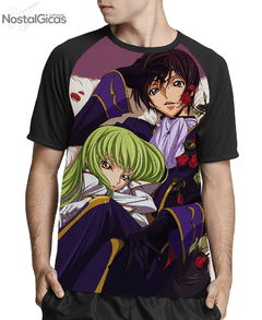 Camisa Raglan Code Geass Estampa Total Frente MOD.04