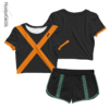 Kit Feminino Cropped + Short Uniforme Bakugou