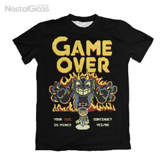 Camisa Cuphead Game Over - Black Edition