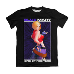 Camisa Black Edition - The King of Fighters - Blue Mary
