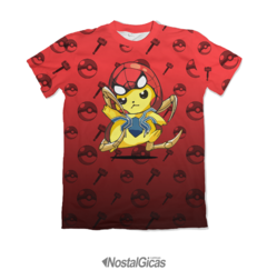 Camisa Exclusiva Pikachu Aranha Vingador