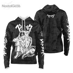 Moletom Exclusivo Guts e Casca Hug- Mangá Black