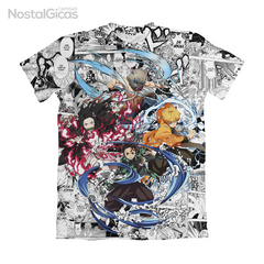 Camisa Exclusiva Demon Slayer Mangá White