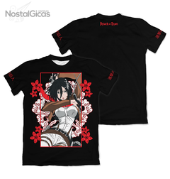 Camisa Mikasa Ackerman - Flowers