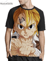 Camisa Raglan Meliodas Nanatsu no Taizai Estampa Total Frente MOD.05