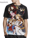 Camisa Raglan Sword Art Online Estampa Total Frente