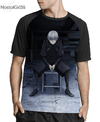 Camisa Raglan Kaneki Ken Tokyo Ghoul Estampa Total Frente