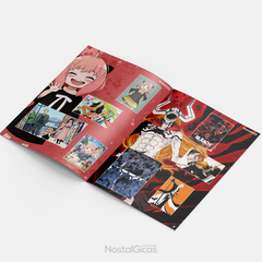 Álbum Nostálgicas Hype Animes + 10 figurinhas - Camisas de Animes e Acessórios | Camisas Nostálgicas