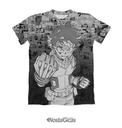 Camisa Exclusiva Izuku Midoriya - Grey Mangá