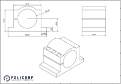 SUPORTE PARA MOTOR SPINDLE 65mm (CLAMP) - comprar online