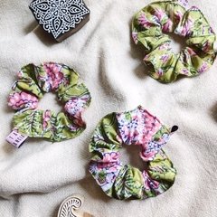 Scrunchie Block Print Oliva