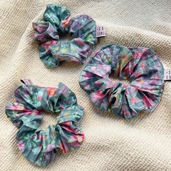 Maxi Scrunchie Floralis Azul