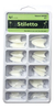 Tips Para Uñas Stiletto X 100 Blanco Natura Transparente U31 - comprar online