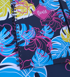 Cuaderno Fleurs Negro A4 - comprar online