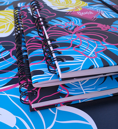 Libreta Fleurs Negro - tienda online