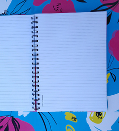 Cuaderno Fleurs Cyan A4 - comprar online