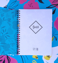 Cuaderno Fleurs Cyan A4 en internet