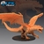 Dragão Verde Adulto - Sem Pintura, Miniatura 3D Enorme Para Rpg de Mesa
