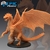 Dragão Verde Jovem - Sem Pintura, Miniatura 3D Grande Para Rpg de Mesa