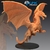 Dragão Vermelho Adulto- Sem Pintura, Miniatura 3D Enorme Para Rpg de Mesa