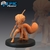 Mulher Tanuki - Sem Pintura, Miniatura 3D Médio Para Rpg de Mesa - Kimeron Miniaturas | Loja Online de Miniaturas de RPG