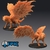 Lobo Alado - Sem Pintura, Miniatura 3D Grande Para Rpg de Mesa