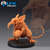 Rato Gigante Zumbi - Sem Pintura, Miniatura 3D Médio Para Rpg de Mesa