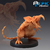 Rato Gigante Zumbi - Sem Pintura, Miniatura 3D Médio Para Rpg de Mesa na internet