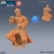 Zumbi Monge - Sem Pintura, Miniatura 3D Média Para Rpg de Mesa