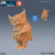Urso Coruja Bebê - Sem Pintura, Miniatura 3D Média Para Rpg de Mesa