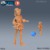 Garota Esquilo - Sem Pintura, Miniatura 3D Média Para Rpg de Mesa