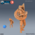 Esqueleto com Sousafone - Sem Pintura, Miniatura 3D Médio Para Rpg de Mesa
