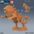 Leão Trovejante - Sem Pintura, Miniatura 3D Média Para Rpg de Mesa