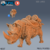 Rinoceronte - Sem Pintura, Miniatura 3D Grande Para Rpg de Mesa - comprar online