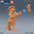 Conjurador da Tribo dos Homem Raposa - Sem Pintura, Miniatura 3D Média Para Rpg de Mesa