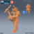 Conjurador da Tribo dos Homem Javali - Sem Pintura, Miniatura 3D Média Para Rpg de Mesa