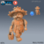Aldeão Tabaxi - Sem Pintura, Miniatura 3D Média Para Rpg de Mesa
