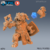 Conjurador da Tribo dos Homem Cachorro - Sem Pintura, Miniatura 3D Média Para Rpg de Mesa