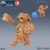 Plebeu da Tribo dos Homem Cachorro - Sem Pintura, Miniatura 3D Média Para Rpg de Mesa