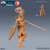 Cavaleira da Guilda dos Caçadores - Sem Pintura, Miniatura 3D Médio Para Rpg de Mesa - comprar online